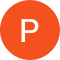 Decorative letter P.