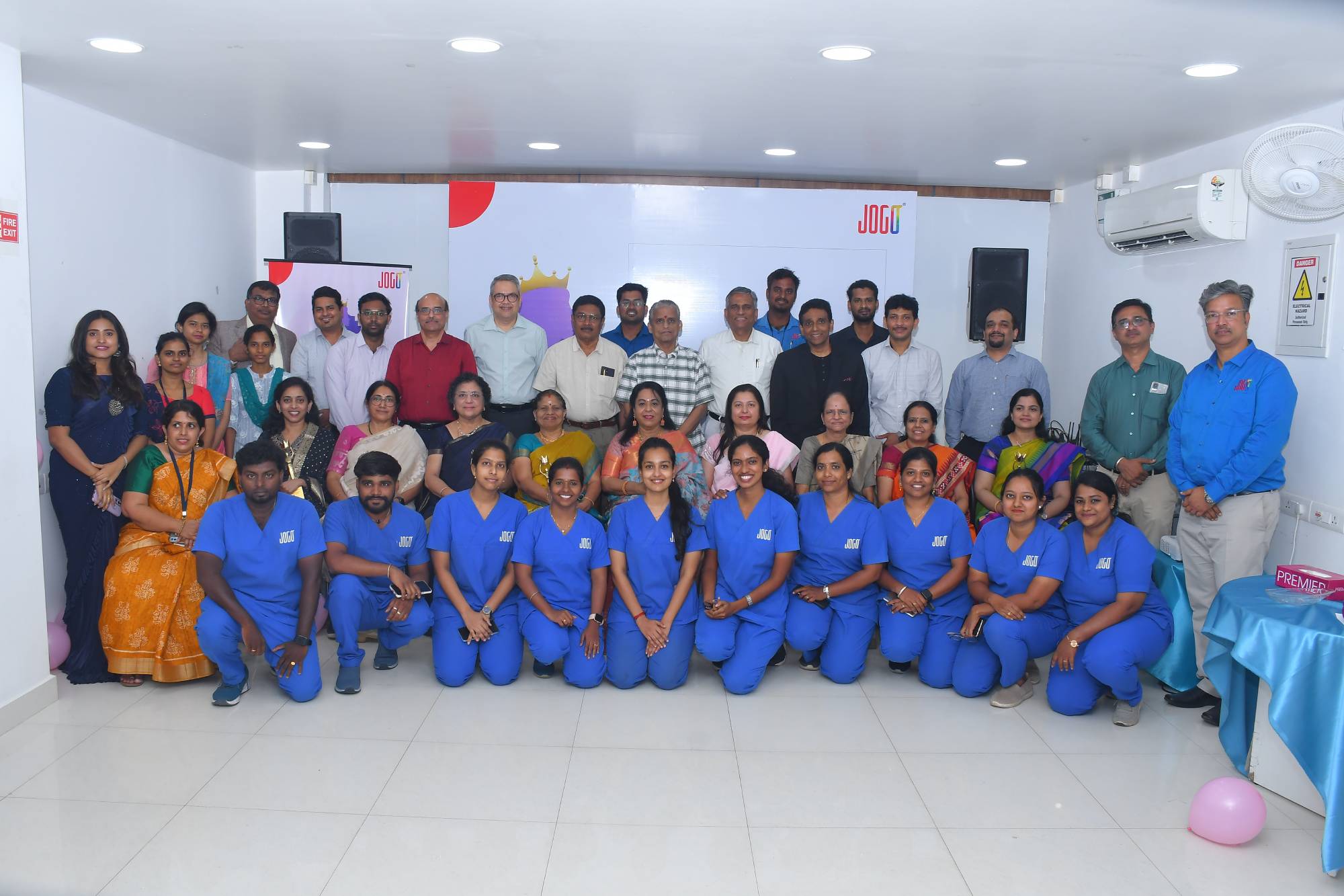 Group photo of JOGO team during International Women's day.